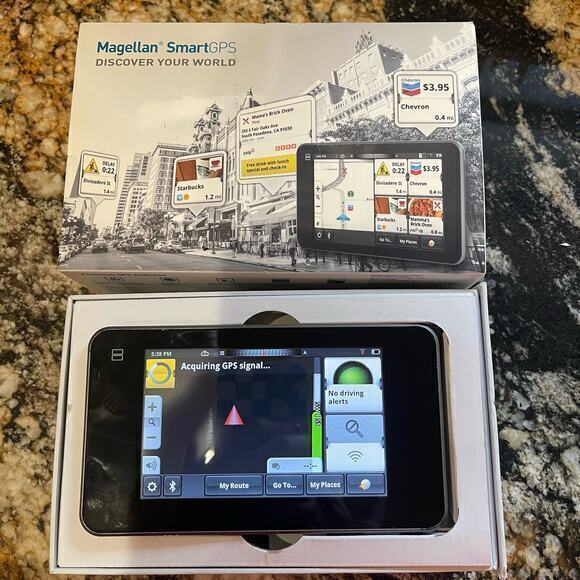 Magellan SmartGPS 5295 Automotive Mountable -BLACK *WORKING* - Picture 1 of 3